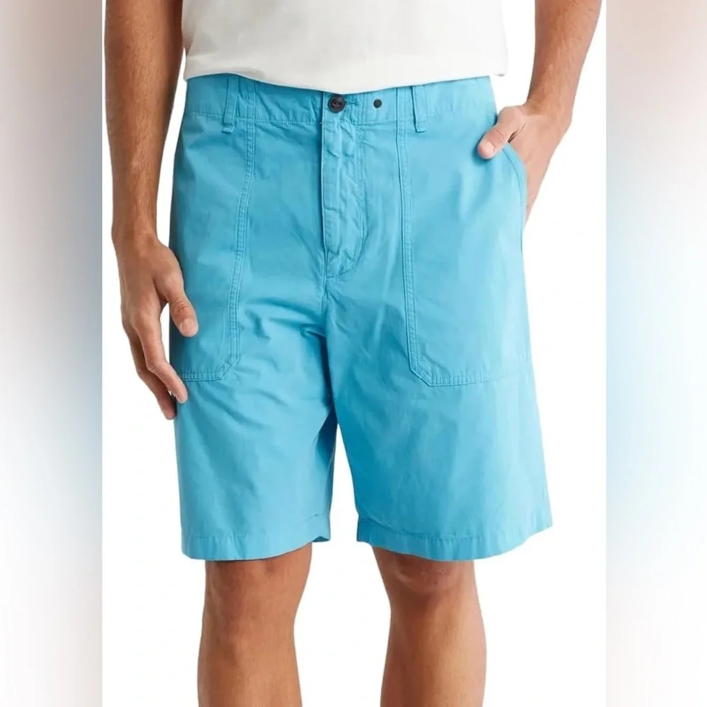 *NEW* Men's Rag & Bone Cliffe Peached Cotton Field Shorts in Topaz Size 30